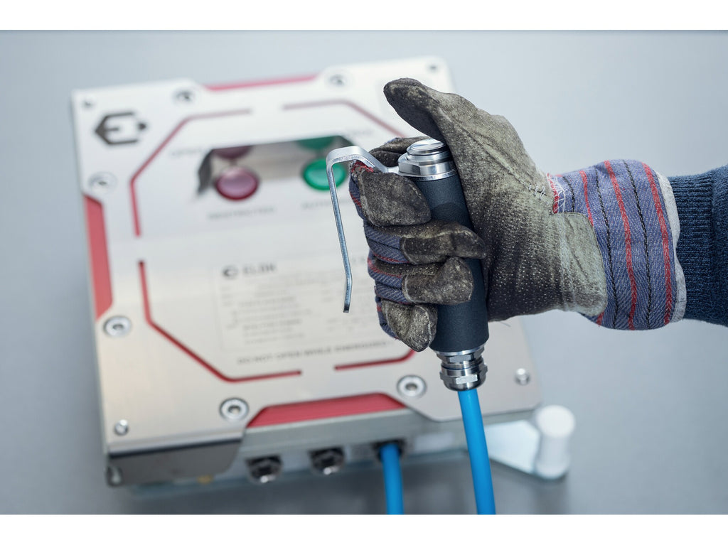 Operator attendance safety control with switch and cable