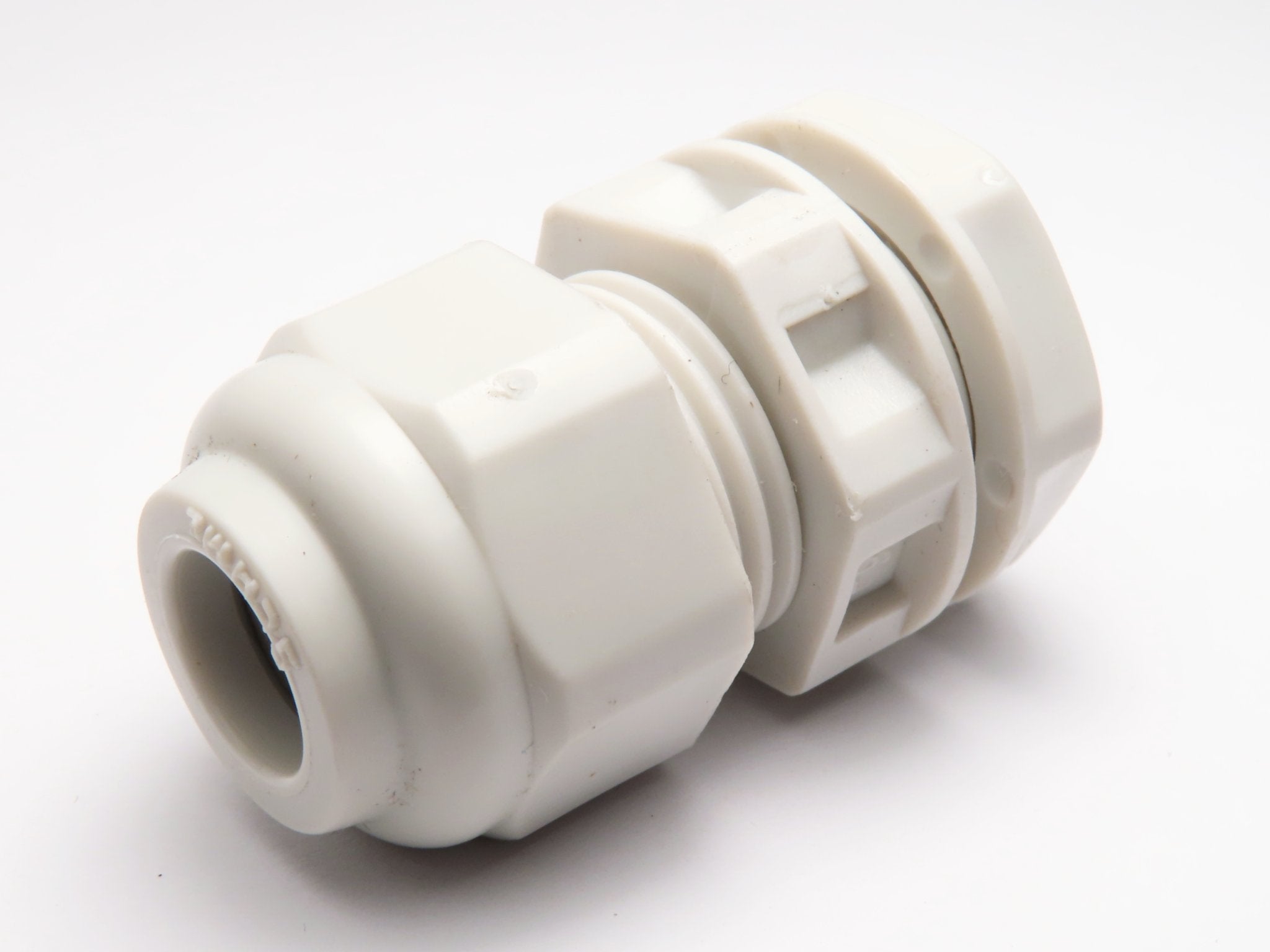 Vývodka s límcem - světle šedá PG09